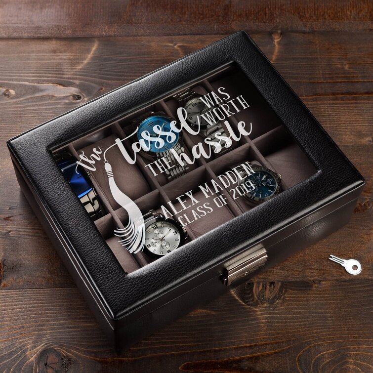 Personalized watch hotsell box for him